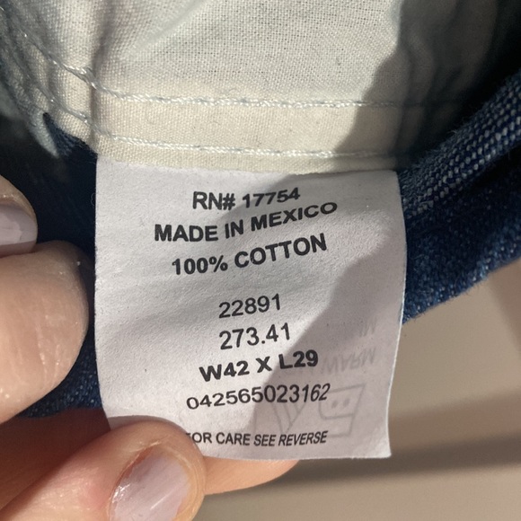 KEY denim overalls bibs outdoor hardworking farm hand Waist 42  x Length 29 - Picture 8 of 12